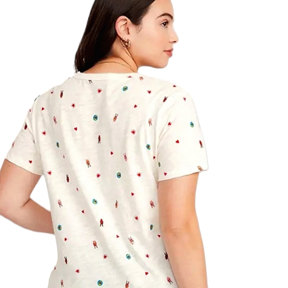 🌸old navy EveryWear Printed Slub-Knit T-Shirt - Picture 4 of 8